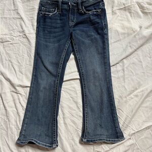 Girls Grace Dark Blue Flare Jeans